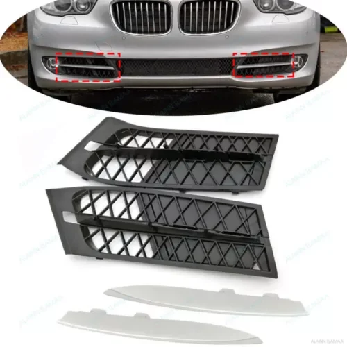 4PCS Front Bumper Closed Cover Grille Fit For BMW 5' F07 GT GT535i 2010-2013 (For: BMW) Parts