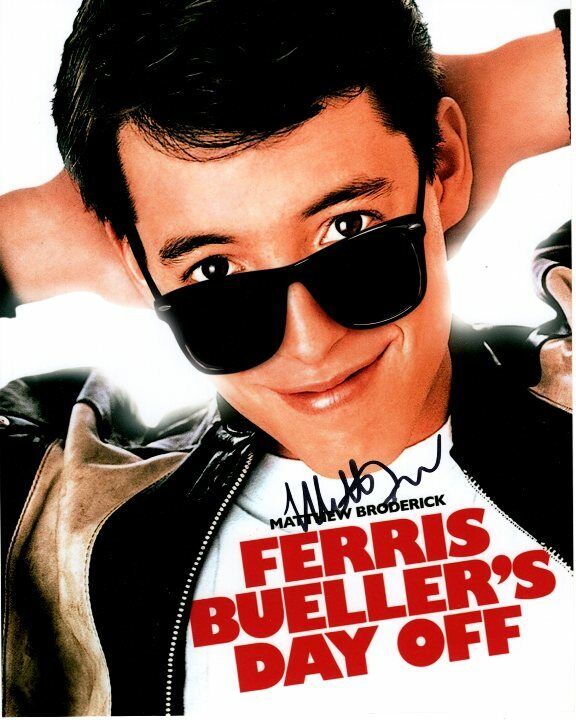 MATTHEW BRODERICK Signed Autographed 8x10 FERRIS BUELLER'S DAY OFF Photo Poster painting