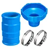 For Intex 11238 Universal Pool Vacuum Hose Adapter with Iron Hoops Pools Skimmer Hoses Connector Leak-Proof Replacement Hoses Adapter for Above/Inground Pools
