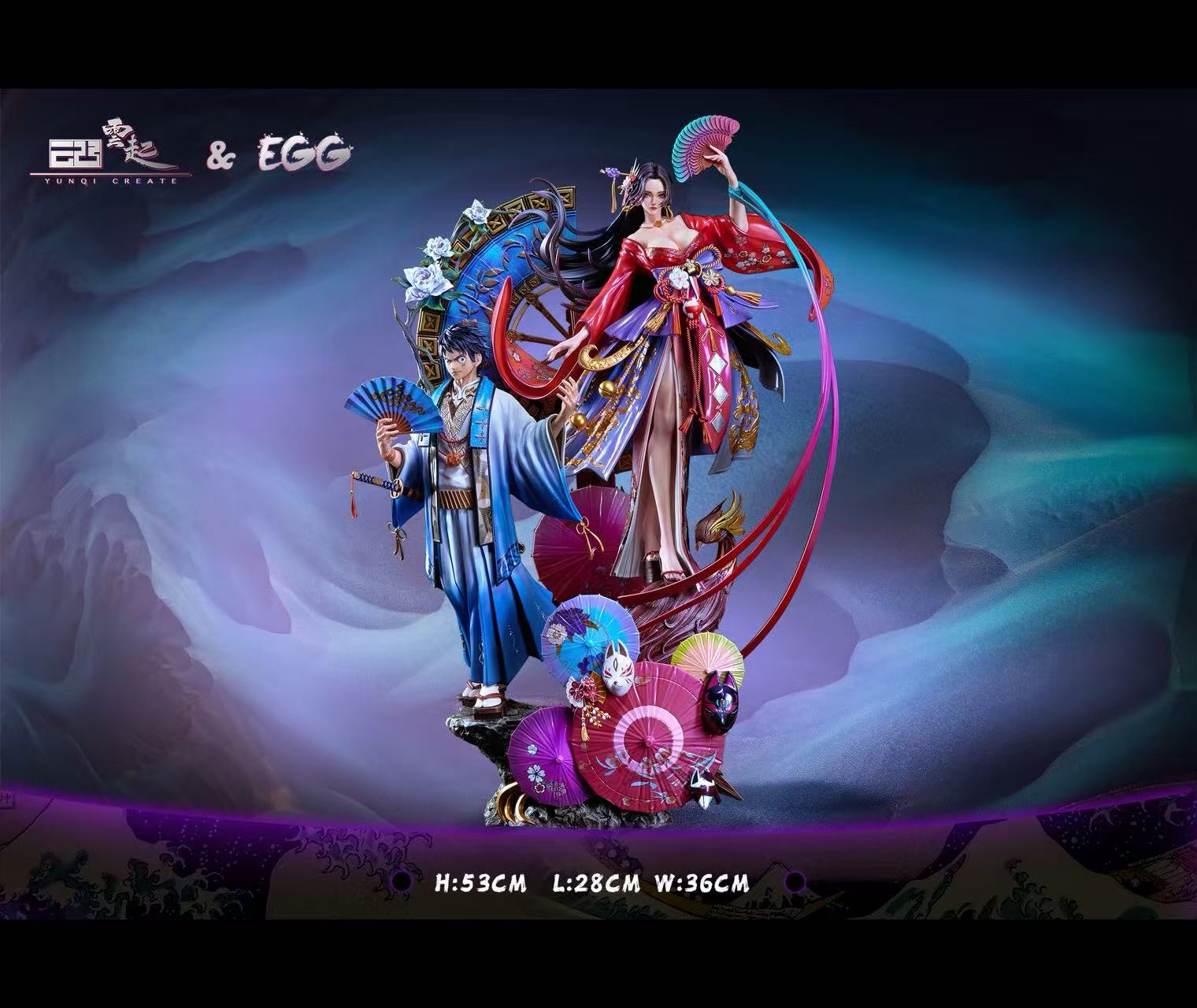 YunQi Studio & EGG Studio - One Piece Hancock & Luffy 1/6 Statue(GK)-