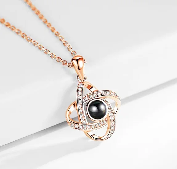 New Projector Picture Custom Personalized Photo Necklace Best Mother's Day Gift  wetirmss