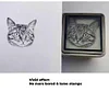 Send Pics to Customize Pet Stamp Retina Technique Super Detailed Cat Profile Stamp