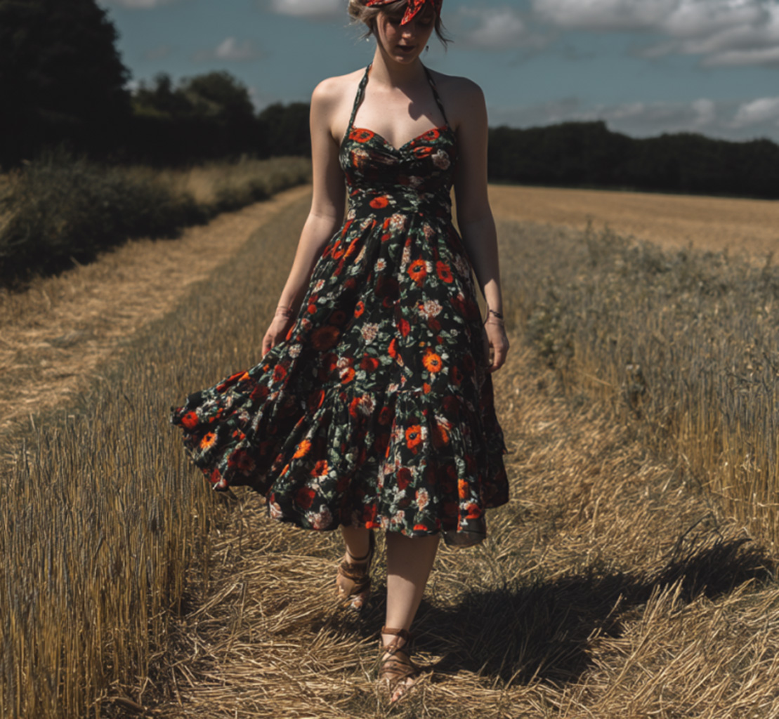 Floral Elegance In The Countryside