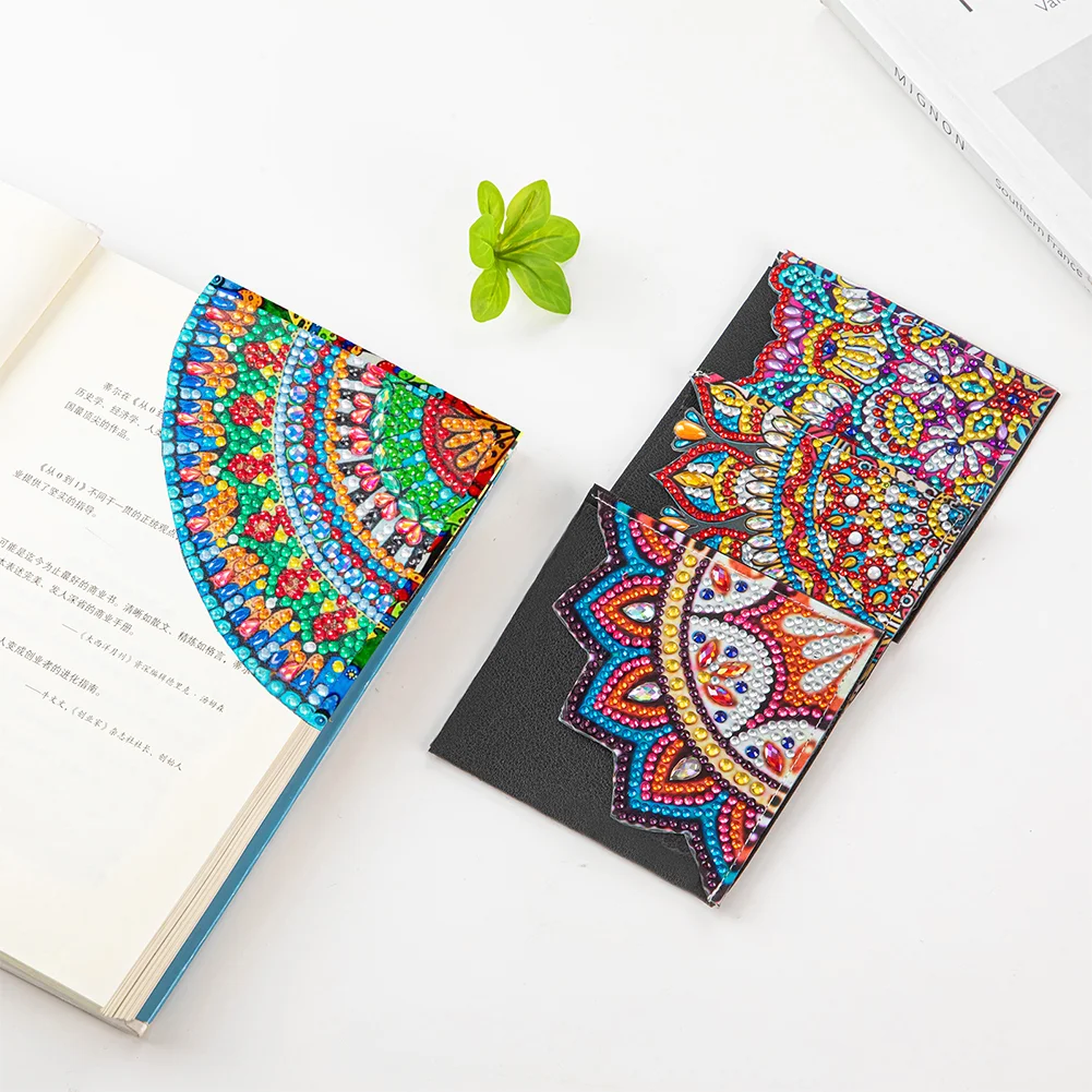 DIY Corner Bookmark Art Craft 5D Dot Drill Book Mark for Presents