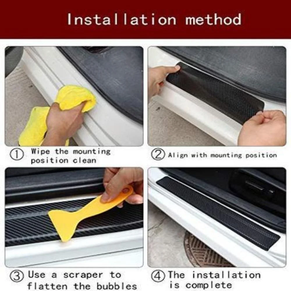 Carbon Fiber Car Threshold Sticker (4PCS)