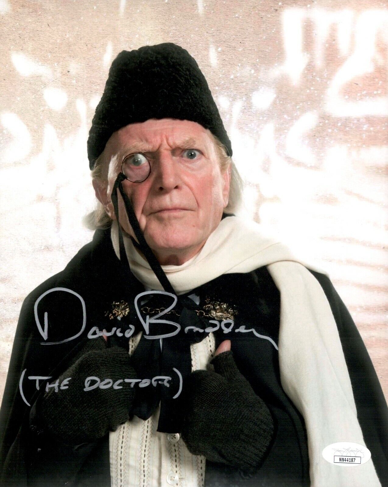 DAVID BRADLEY Signed 8x10 DOCTOR WHO The Doctor Authentic Autograph JSA COA