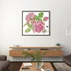 Pink Rose-14CT Stamped Cross Stitch 30*27cm/11.81*10.63in