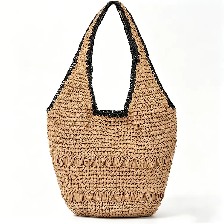 Beach Bags for Women Woven Summer Purses 2026 | Crochet Straw Bags, 13.8" Large Capacity