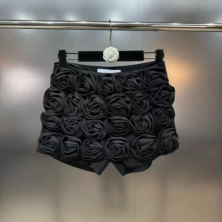 Three-dimensional Flower Decoration Skirt