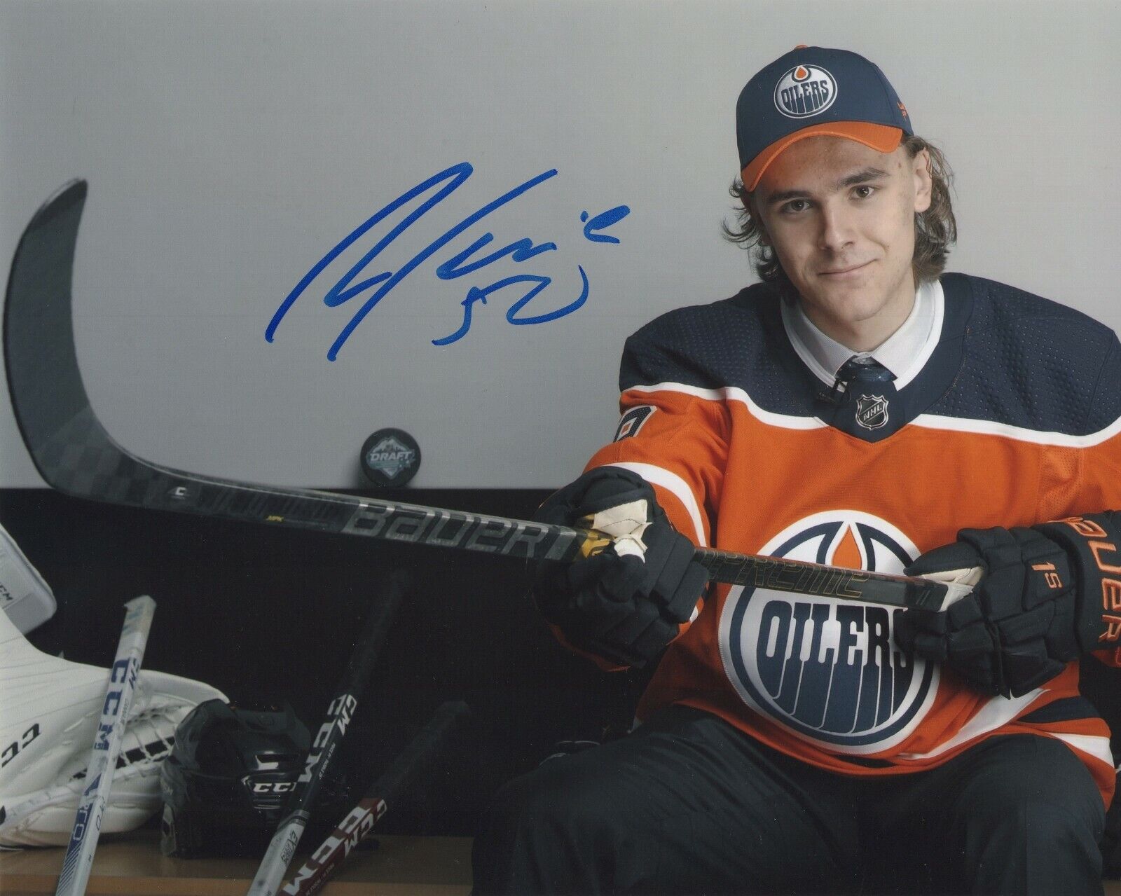 RAPHAEL LAVOIE SIGNED AUTOGRAPH 8X10 Photo Poster painting EDMONTON OILERS EXACT PROOF