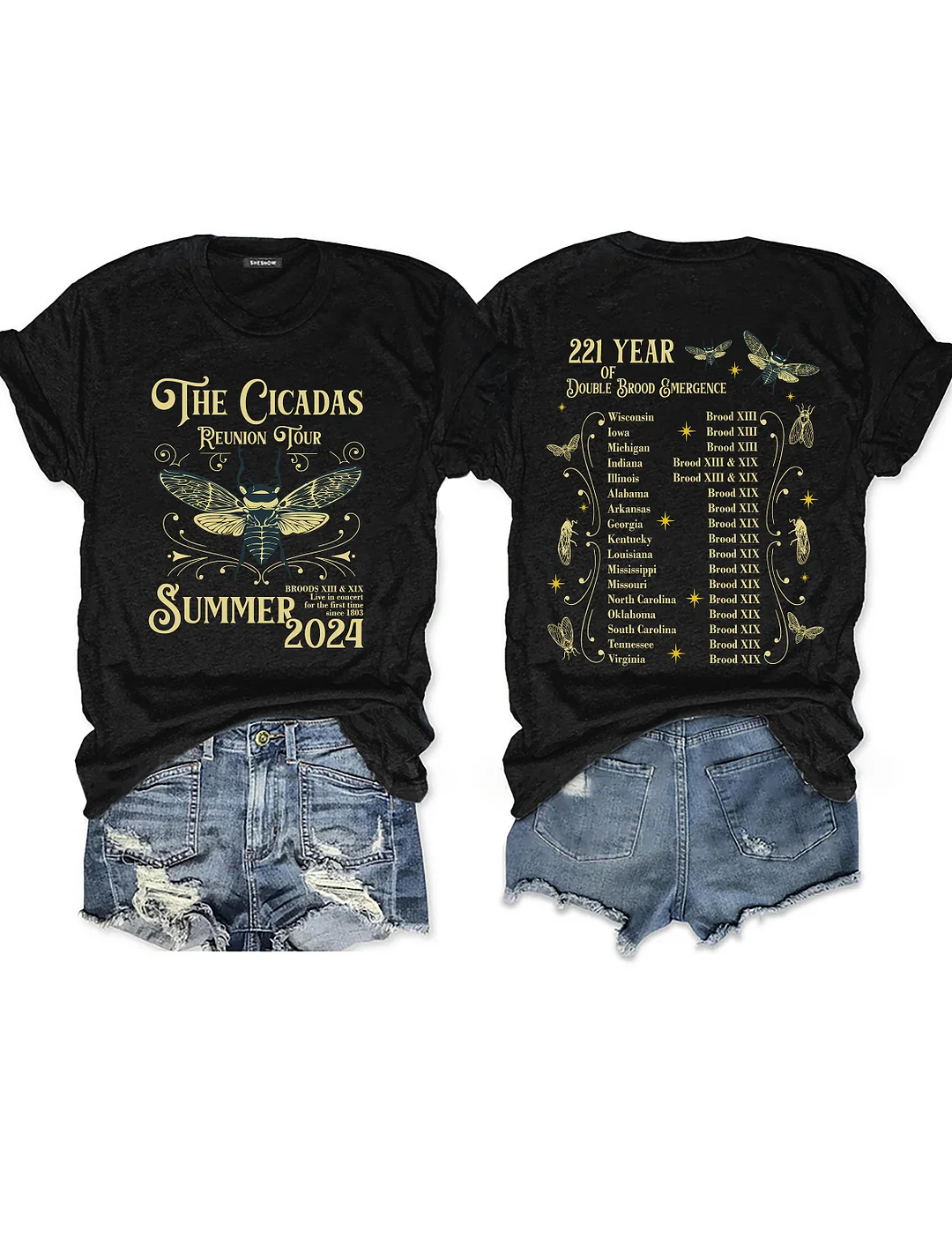 The Cicadas Reunion Tour Summer 2024 T-shirt