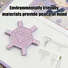 3D Printed Hexagonal Diamond Painting Pen with 5 Replacement Tips Diamond Painting Art Drill Bead Dot Pen Kit for Adults Beginners (Light Purple)