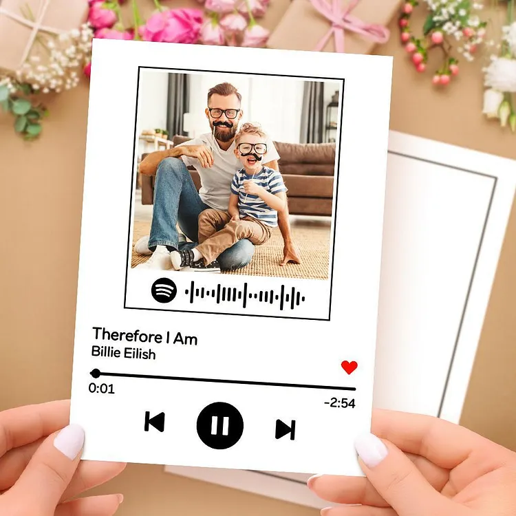 Custom Music Code Music Cards With Your Photo Music Cards for Lover