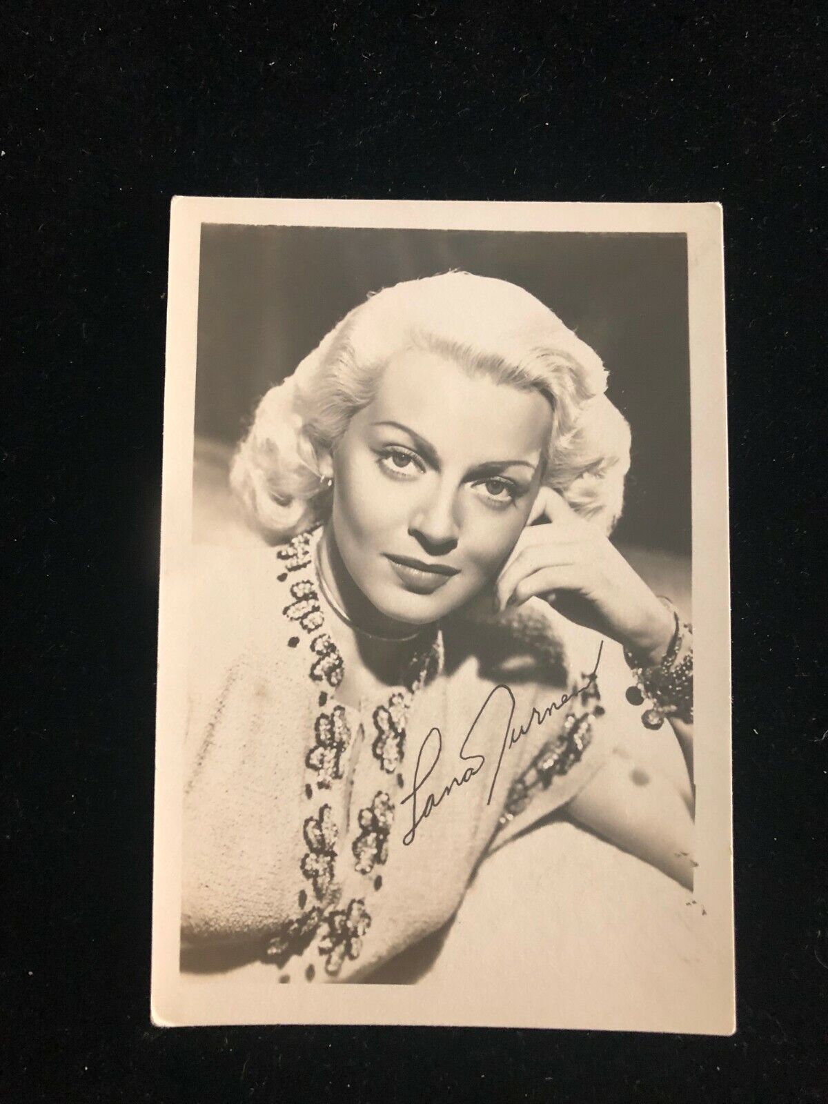 Lana Turner Photo Poster paintinggraph / Postcard Style - Circa 1940's