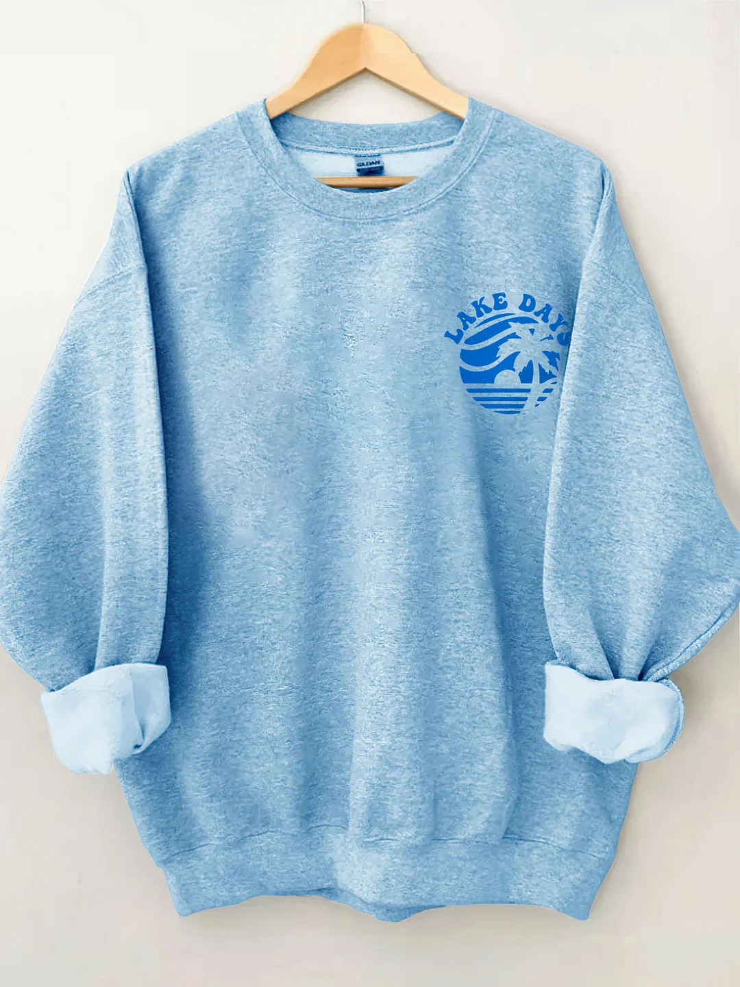 Boat Waves Sun Rays Lake Days Sweatshirt