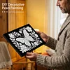 uk.everydayedeals DIY Pearl Painting With Frame - Handmade Self-Adhesive Pearls - Butterfly(20*30cm)