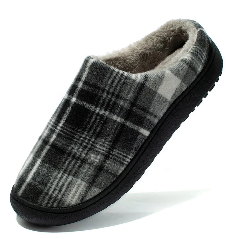 New Cotton Slippers Men Winter Outdoor Men Shoes Fashion Plus Cold-Proof Casual Shoes Men Kepp Warm Man Footwear Big Size 39-50