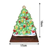 Diamond Painting Wooden Christmas Tree Desktop Ornaments for Xmas Table Office Home Decor