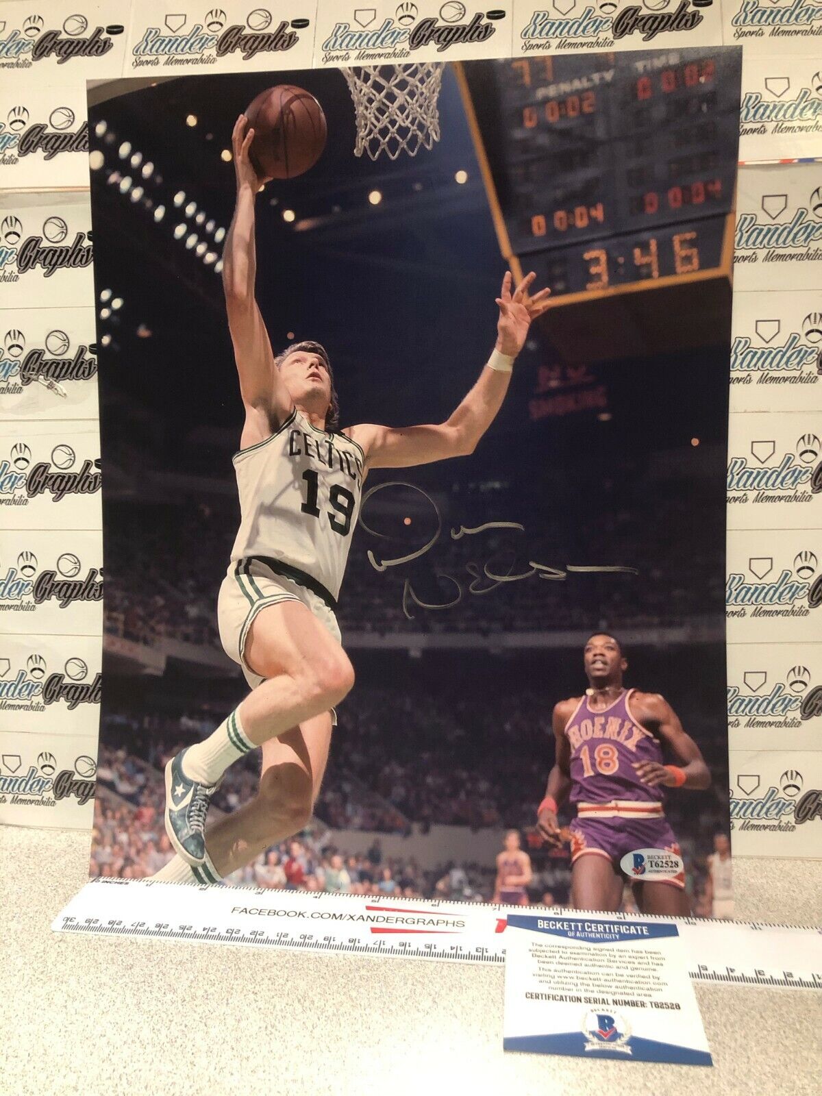 DON NELSON NELLIE SIGNED AUTOGRAPHED BASKETBALL 11X14 Photo Poster painting-BECKETT BAS COA