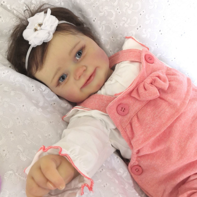 [Heartbeat & Sound] 20'' Kids Play Gift Ada Reborn Baby Doll - Realistic and Lifelike