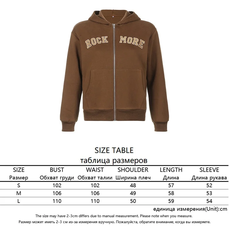 Rapcopter Casual Zipper Basic Short Pollovers Autumn Winter Long Sleeve Hoody Sweatshirts Hooded Streetwear Women Outfits Coats