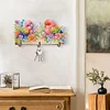 Wooden Bird Flower Special Shape Diamond Painting Hanging Hooks for Home Decor