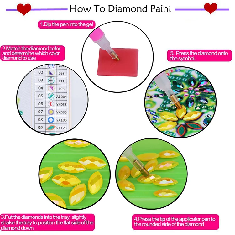 Partial AB Drill-Glass Art - Animals -Full Round Drill Diamond