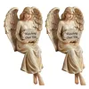 Guardian Angel Shelf Sitter Engraved Memorial Garden Angel Stone Home Decoration