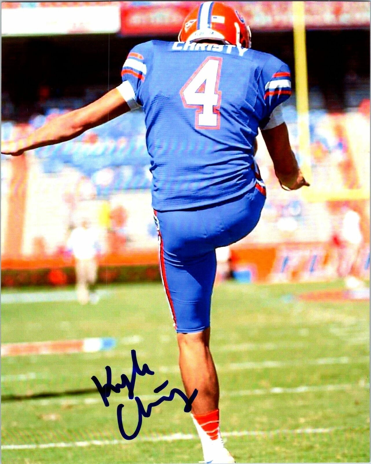 Kyle Christy Signed 8x10 Photo Poster painting Florida Kicker NCAA NFL COA