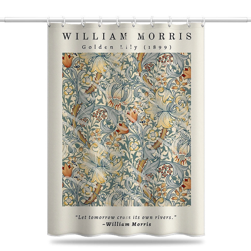 Nordic Beautiful Van Gogh Painting Shower Curtain Thickened Water-Repellent Cloth Modern Minimalist Digital Printing Delivery