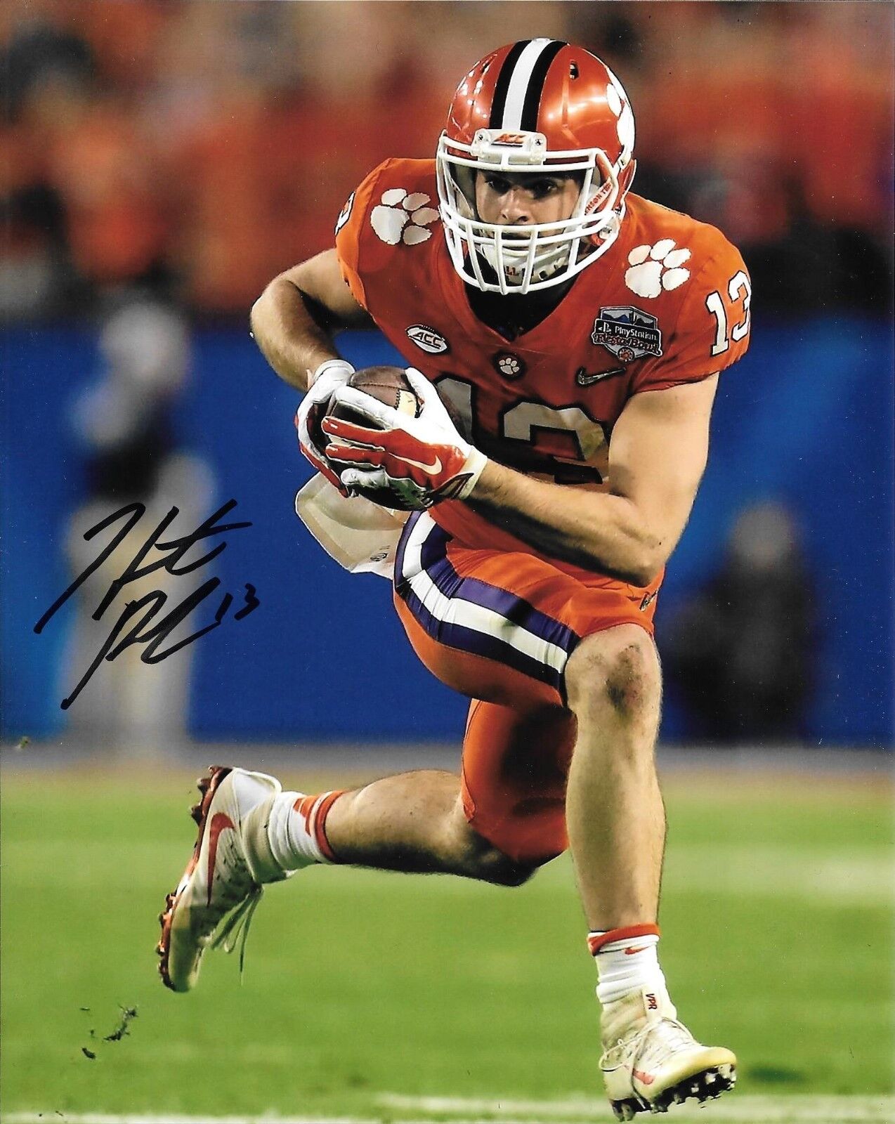 HUNTER RENFROW HAND SIGNED CLEMSON TIGERS 8X10 Photo Poster painting W/COA