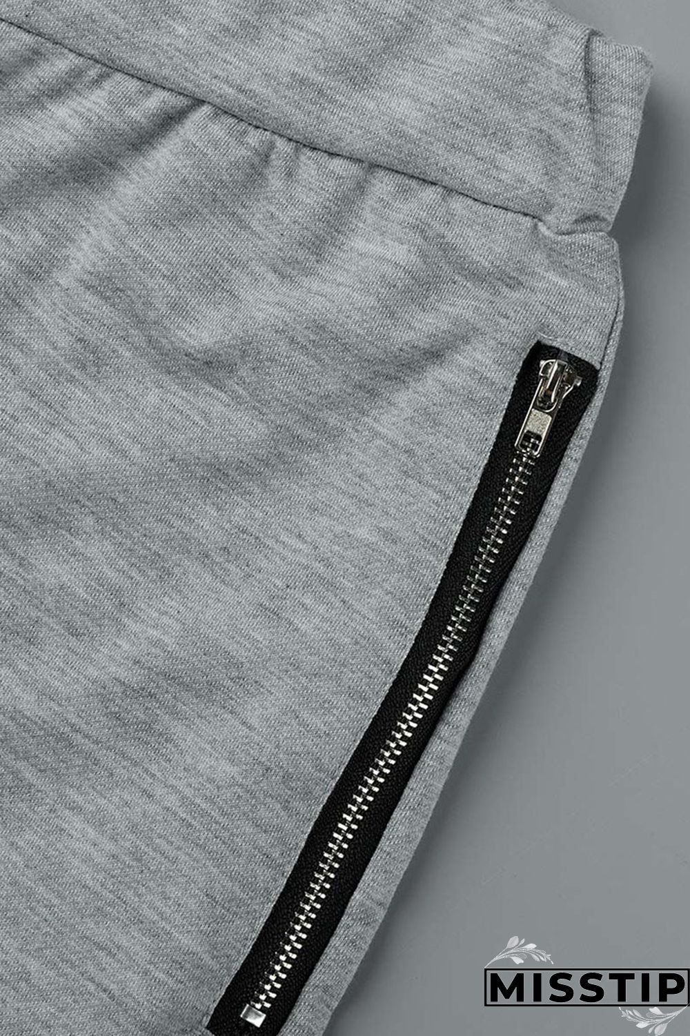 Coffee Casual Sportswear Solid Hollowed Out Patchwork Zipper Collar Long Sleeve Two Pieces