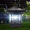 Lighthouse Solar LED Light Garden Fence Outdoor Beacon Rotating Beam Lamp