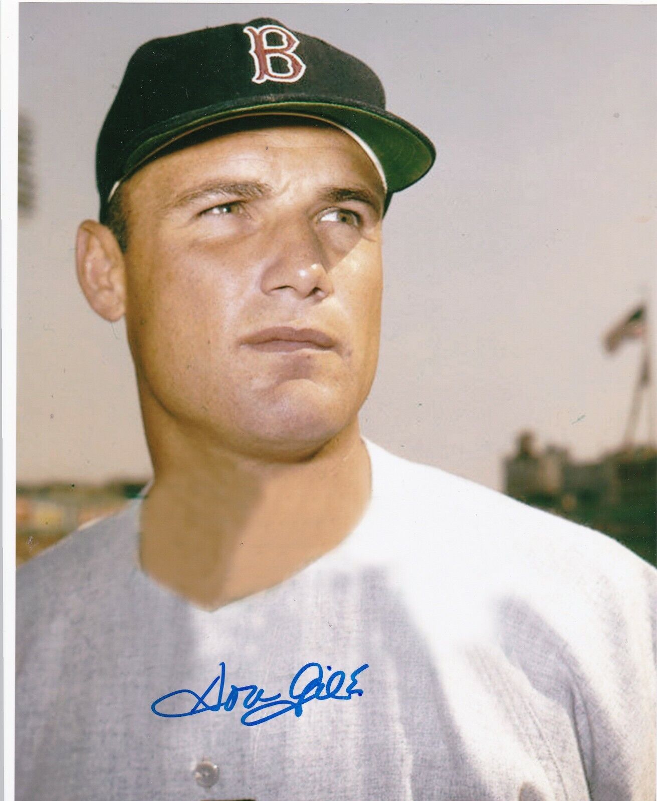 DON GILE BOSTON RED SOX ACTION SIGNED 8x10