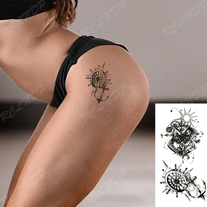 Waterproof Temporary Tattoo Sticker Lion King Crown Cross Heart Pattern Fake Tatto Flash Tatoo Small Body Art for Kids Women Men