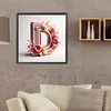 Diamond Painting -DIY Round Drill Letter D(40x40cm)
