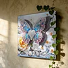 (25x25cm)DIY Pre-Framed 3D Flapping Butterfly Diamond Painting Art Craft Kit Living Room Decor