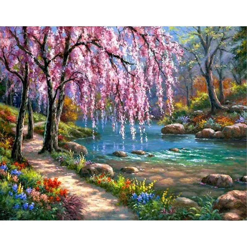Diamond Painting - Full Round/Square Drill - Countryside View(30*40 - 50*60cm)