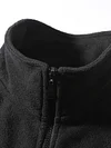 Casual And Comfortable Polar Fleece Jacket With Full Zip And Stand Collar by Inlyline