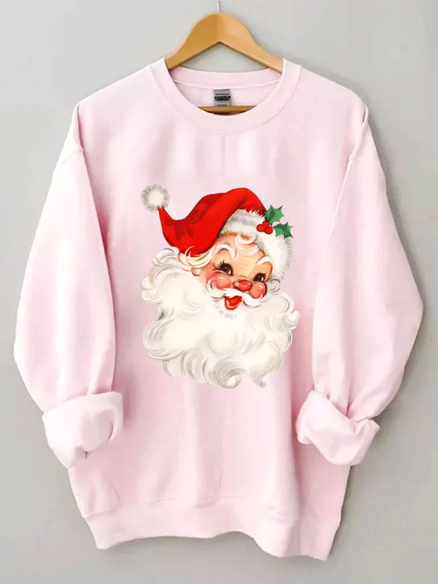 Retro Christmas Santa Sweatshirt