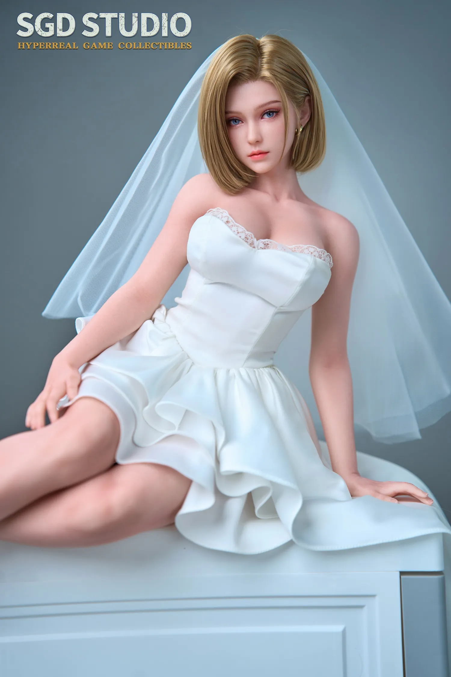 SGD Studio - 1/3 Blonde Fighting Girl Full Silicone Action Figure-SGD-O08-
