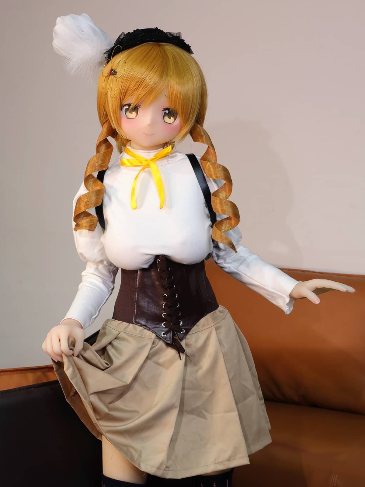 Aotume Mini  Doll 145cm (4.76') Plumb Silicone Head  Small Breasts  Hybrid - Tomoe Mami Cosplay (NO.854) Aotume Littlelovedoll