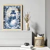 Christmas Snowman-11CT Stamped Cross Stitch 40*50cm
