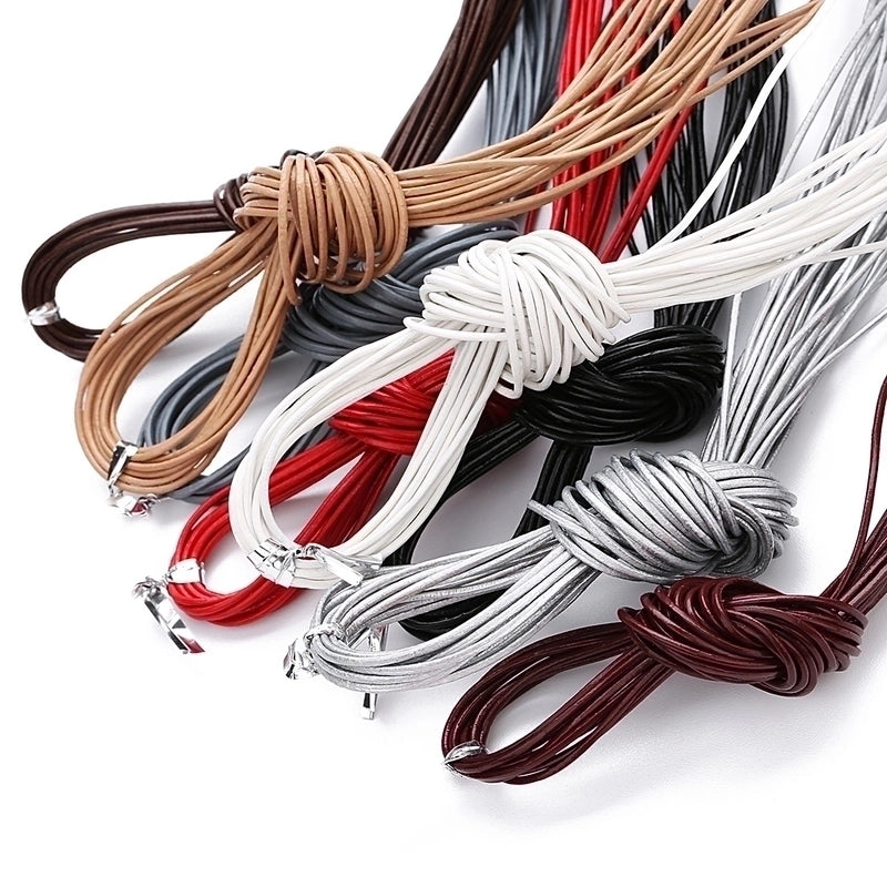 1 Piece Minimalist Solid Color Leather Rope Jewelry Accessories