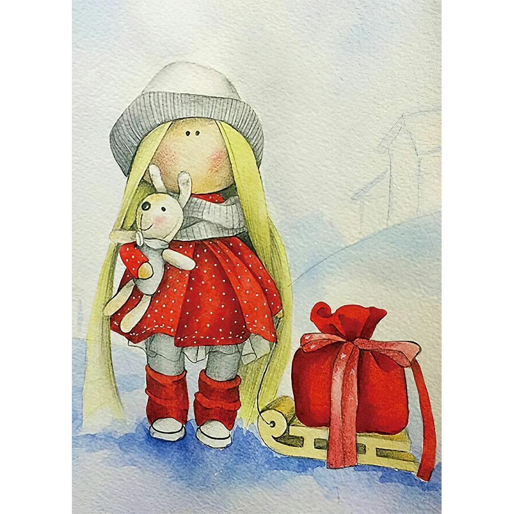 

Little Doll - Round Drill Diamond Painting - 30*40CM, 501 Original
