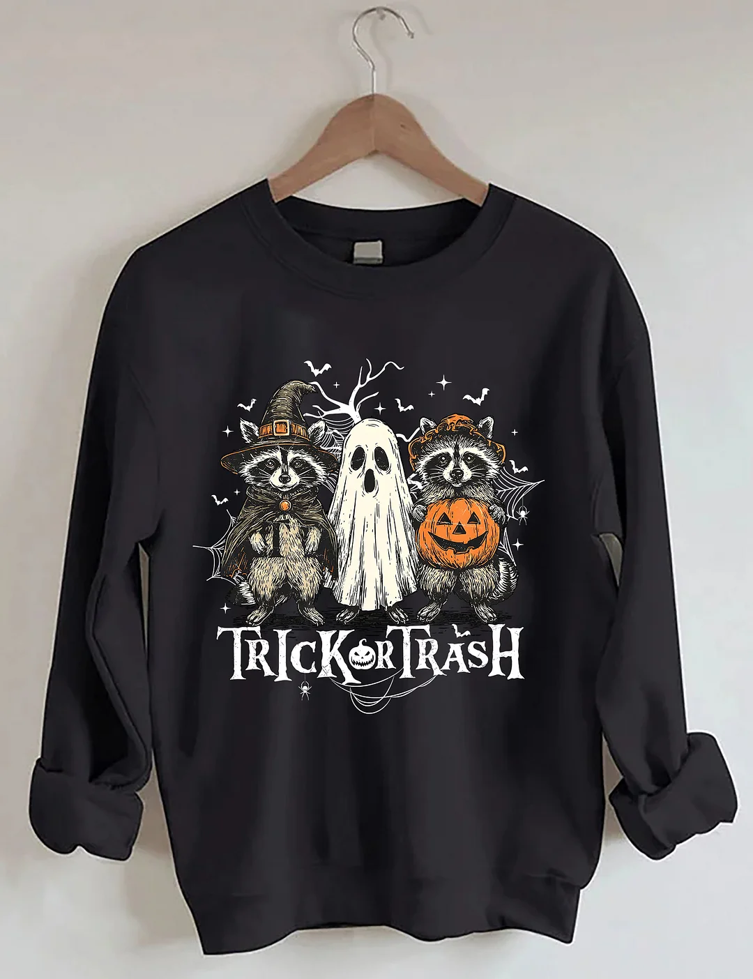 Boo Ghost Racoon Feral Sweatshirt