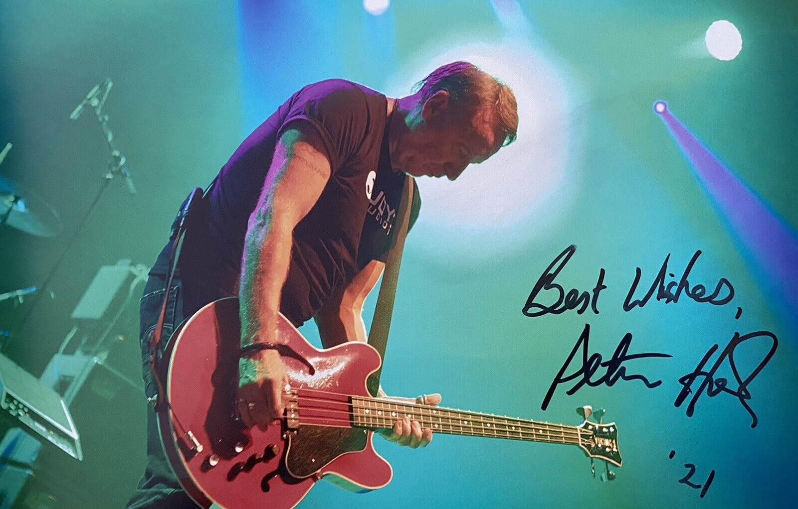 Peter Hook Genuine Hand Signed 12x8 Photo Poster painting, Joy Division, New Order, 3