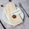 42 x 42cm Gentle Wedding Event Resturant Raw Edge Napkins