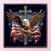 American Eagle Cross-11CT Stamped Cross Stitch 40*40cm