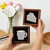 12Pcs DIY Pearl Painting Dessert for Home Wall Decor(15x15cm)